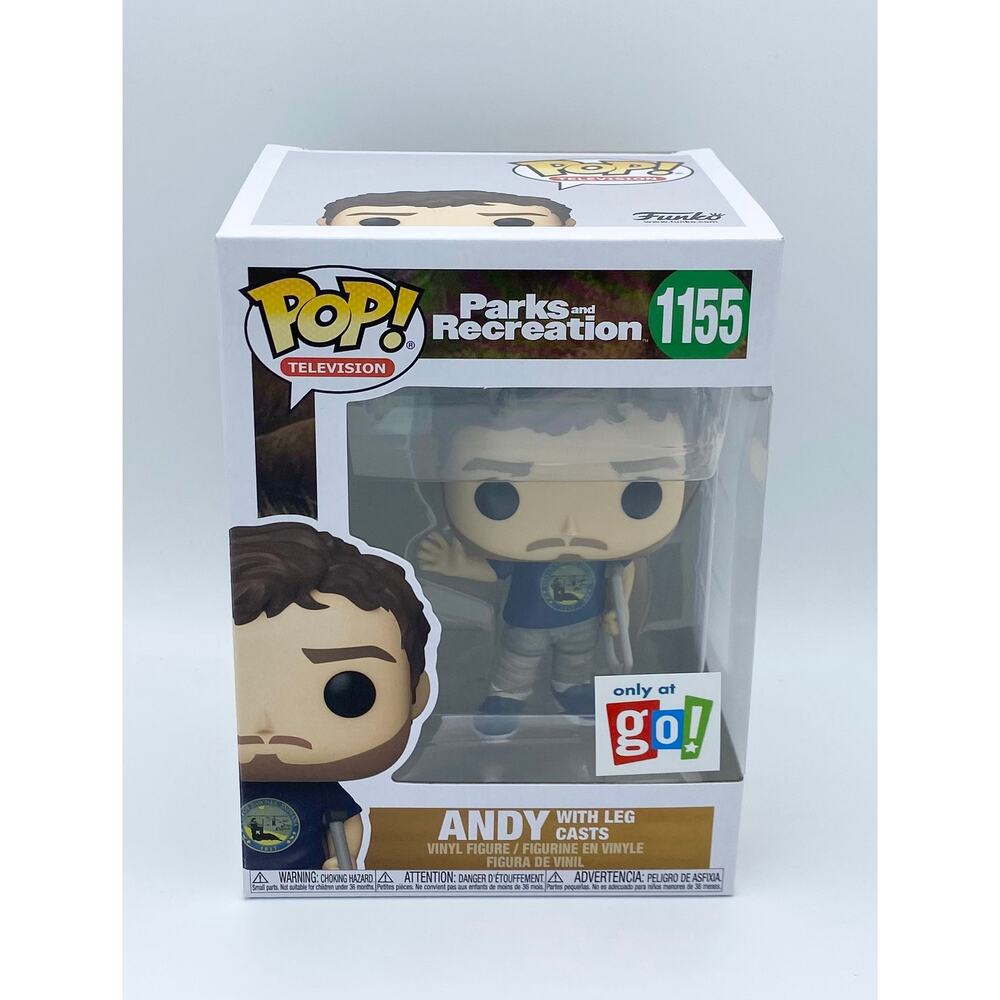 Parks and Recreation Andy with Leg Cast Go Calendar Exclusive Funko Pop